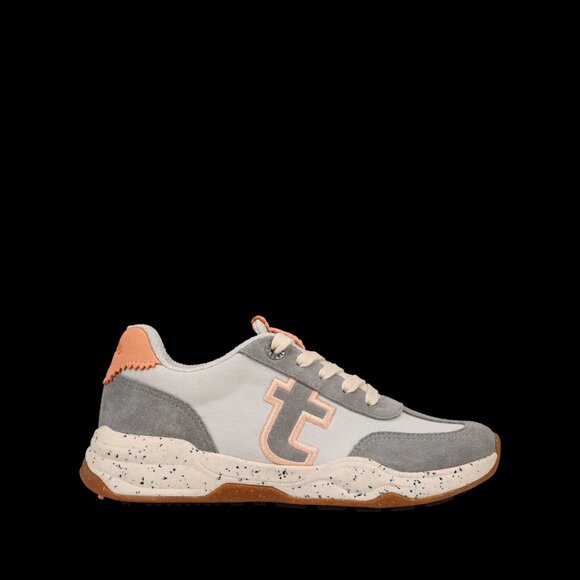 NEW TAOS Canvas Titan Comfort Trek Sneakers in grey/peach for women 1125 5t3 - Picture 3 of 7